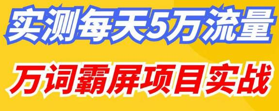 百度万词霸屏实操项目引流课，30天霸屏10万关键词风心学社-网赚项目-副业赚钱-互联网创业-资源整合风心学社